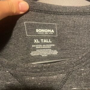 4/$25 bundle deal- Sonoma Gray Crewneck Sweater Textured Knit
